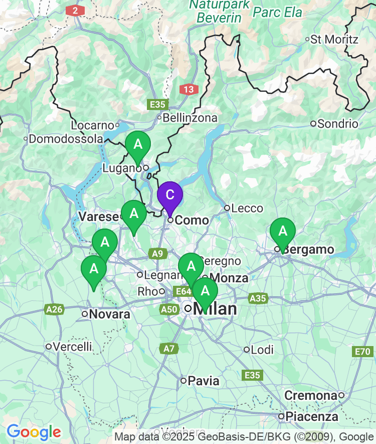 Como Available Airport Options
